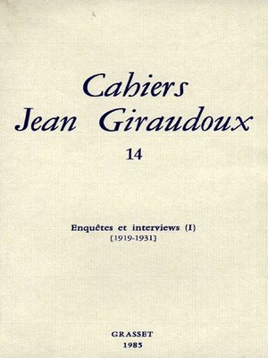 cover image of Cahiers numéro 14